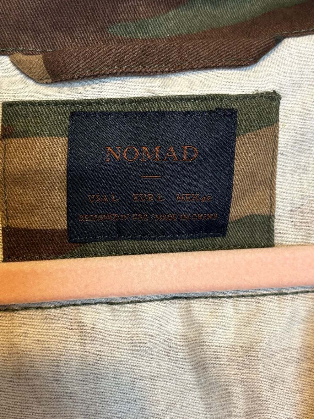 Nomad Camo Hooded Denim Jacket Size L - Picture 2 of 5